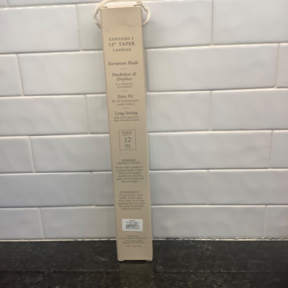 12" Tapers Candles Stone - Picture 2 of 5